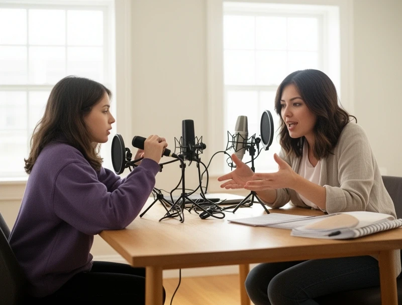 Stimmcoaching-Sitzung in Düsseldorf